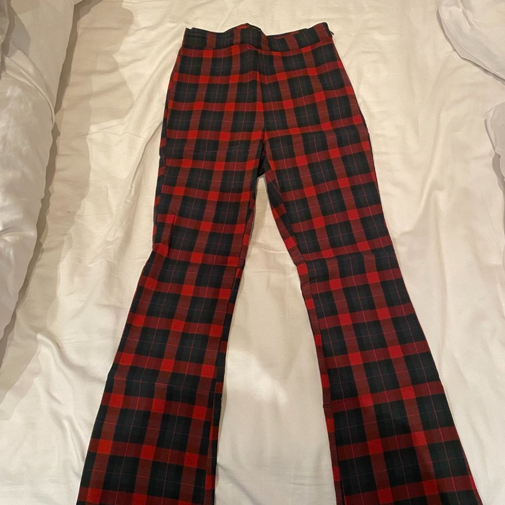 Plaid flare pants. NEW Urban Outfitters